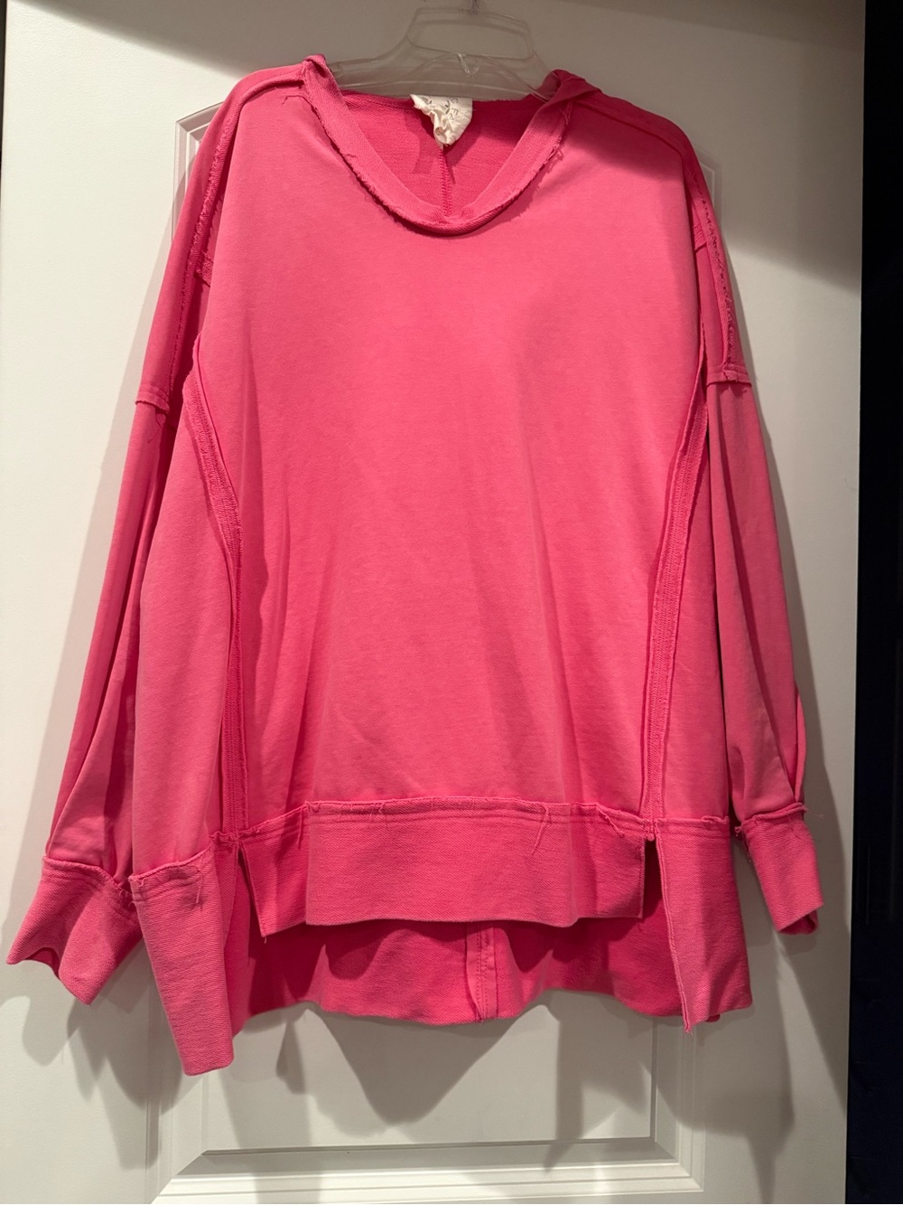 Fantastic Fawn Oversized Hot Pink Hoodie